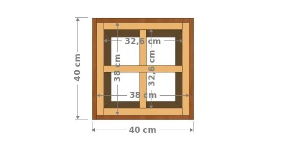 Les dimensions du coffrage intérieur