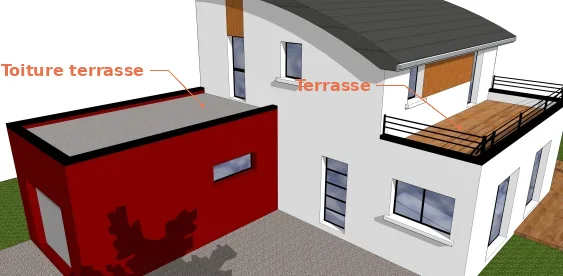 Les terrasses doivent être isolées impérativement par l’extérieur