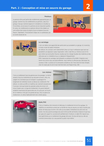 Extrait de la rubrique conception et mise en œuvre du garage