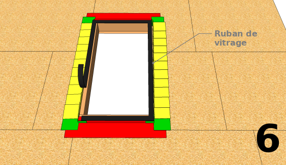 Poser un ruban de vitrage