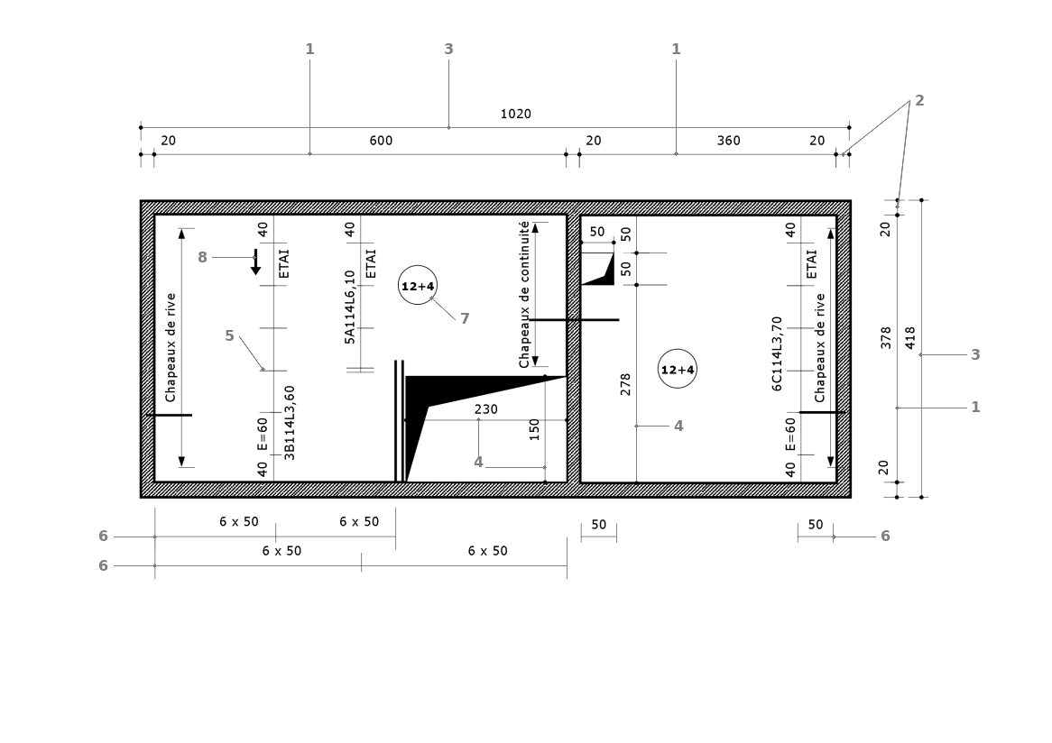 Plan de pose d’un plancher préfabriqué