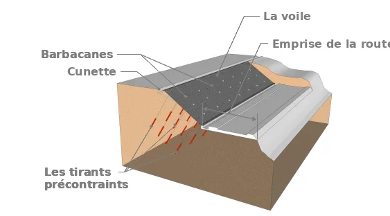 Terminologie de la voile ancrée