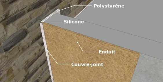 Finition entre le bâtiment et l’extension