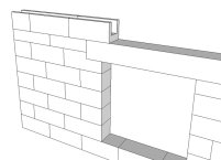 Les blocs en U pour le chaînage horizontal