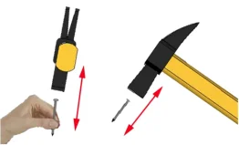 Utilisation du marteau