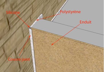 Finition entre le bâtiment et l’extension