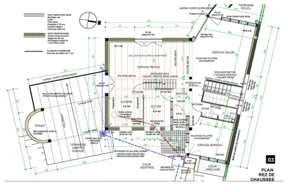 Plan du rez de chaussé