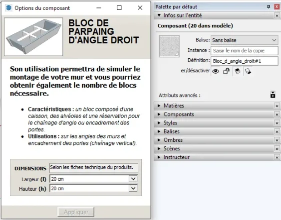 Nombre de blocs d’angle